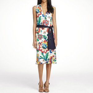 Tory Burch Nicola Silk Floral Dress Size XS